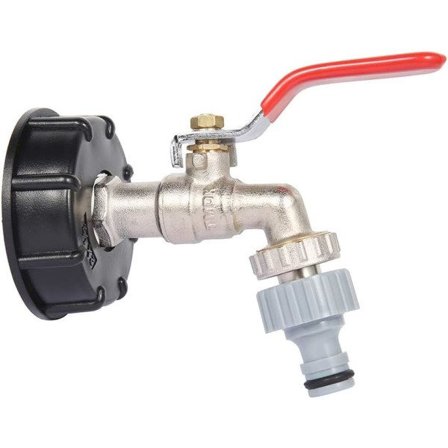 IBC Tank Adapter S60X6 Ersättningsventilkoppling 1/2" slang - -