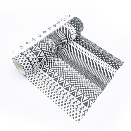 Washi-tejp, 11 rullar Washi-tejp Maskeringstejp Dekorativ maskeringstejp för scrapbooking, gör-det-själv-hantverk, tacksägelse