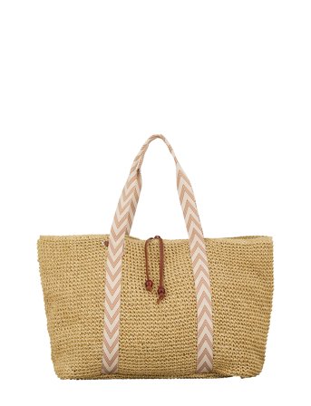 Paper Straw Pheobe Bag Beige Becksöndergaard
