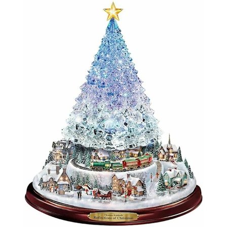 Julgran roterende skulpturtog dekorasjoner klistremerker vindusklistremerker juledekorasjoner til hjemmet