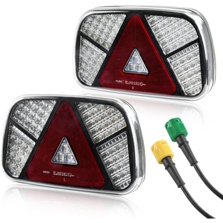 12V/24V Vattentätt släpvagn bakljus kit blinkers/broms/back/dimma/reflektor