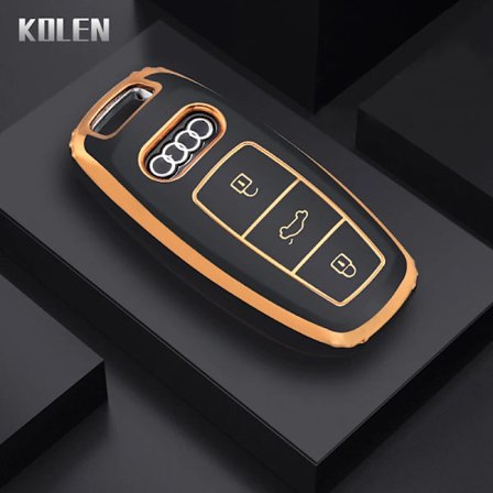Fashion TPU Bilnyckelfodral Skal Fob För Audi A1 A3 8P A4 B8 B9 A5 A6 C7 A7 A8 Q3 Q5 Q7 Q8 C8 D5 4M RS3 S4 S5 S7 TT E-tron