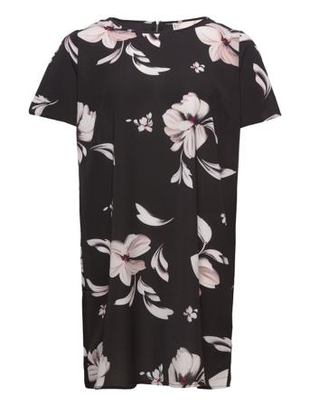 Carlux Ss Tunic Dress Wvn Polvipituinen Mekko Musta ONLY Carmakoma