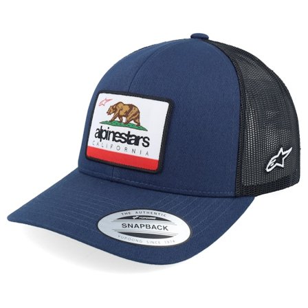Alpinestars - Modrá trucker Kšiltovka - Cali 2.0 Hat Navy/Black Trucker @ Hatstore