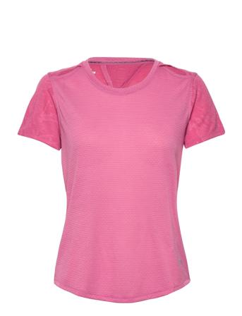 Ua Streaker Snowcloud Ss T-shirt Top Lyserød Under Armour