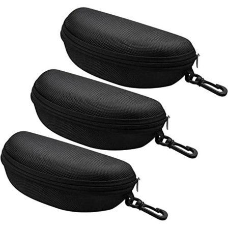 3 stk. Hard Glasses Case, Glasses Case Portable Zipped Sunglasses