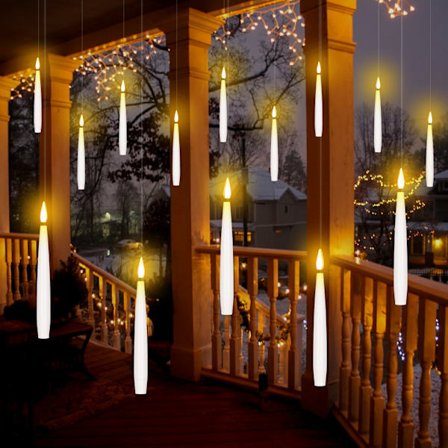 12-pakning Svävande Ljus – LED-lys med tryllestav