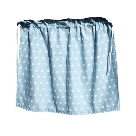 Bilsolskærm med sugekop, tegneserie, solbeskyttelse, isolering, sidevindue, blå, små blomster