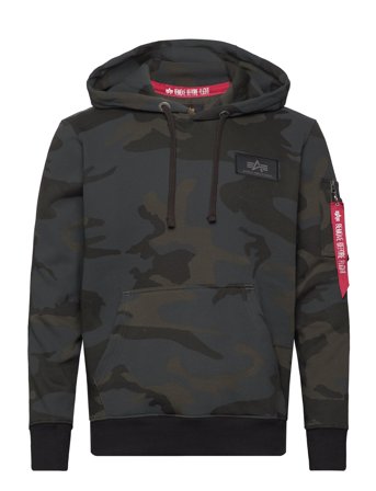 Alpha Industries | Back Print Hoodie Camo | L