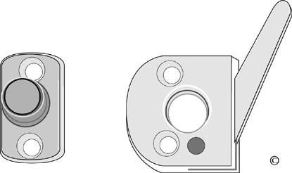 ASSA Fix 80 Koblingshake 25 x 27 mm, Vinduer