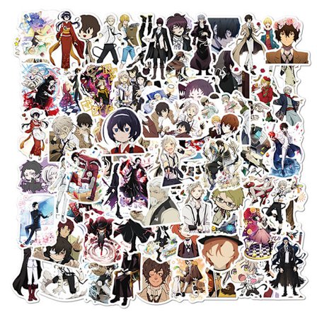 100:a Bungo Stray Dogs Stickers Anime Stickers PVC Graffiti Dec.