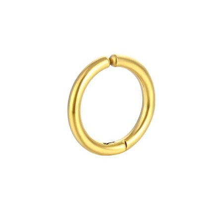 Fake Piercing Örhänge Utan Hål Tjock Ring Guld 14mm
