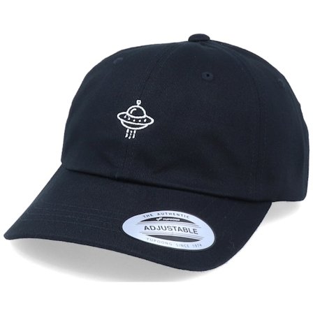 Iconic - Black - unconstructed - Cap - Tiny UFO Black Dad Cap - Hatstore