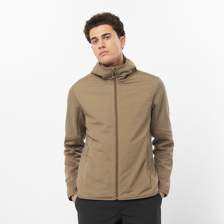 Salomon - Jacken Outline Hybrid Warm Hd M - Shitake