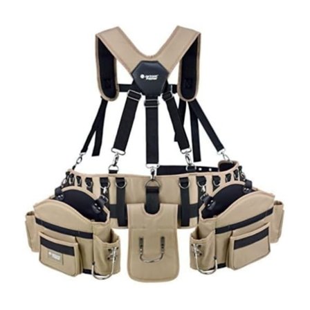 Multi-Pocket Have Beskæring Bærbar Værktøjstaske - Khaki Oxford Stof til Havearbejde og Udendørs Vedligeholdelse