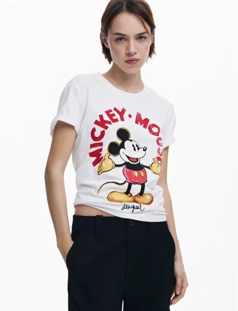 Desigual Mickey Mouse - White - M
