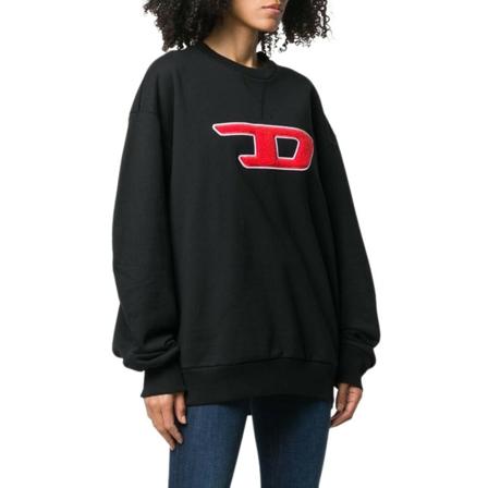 Diesel, Sweatshirts & Hoodies Zwart, Dames, Maat:M