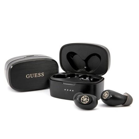 Guess GUTWSJL4GBK TWS Bluetooth-kuulokkeet + musta/musta 4G-telakointiasema