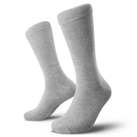 FreeFeel | Calcetines de bambú gris claro para hombres - Calcetines de tripulación