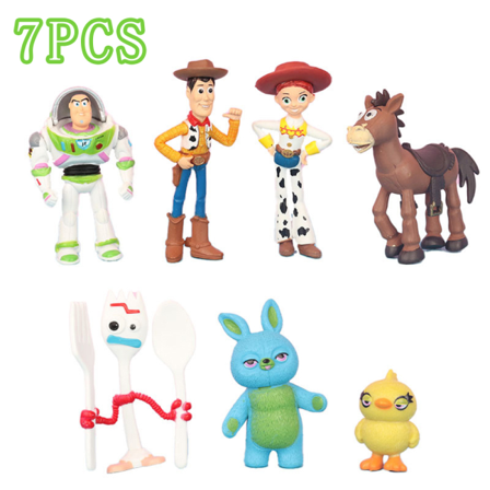7 st Toy Story Buzz Lightyear Figurer Dekoration Barnpresenter