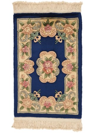 Medalionowy Mały Chińskie 90 Line Dywan 60X90 Wełna