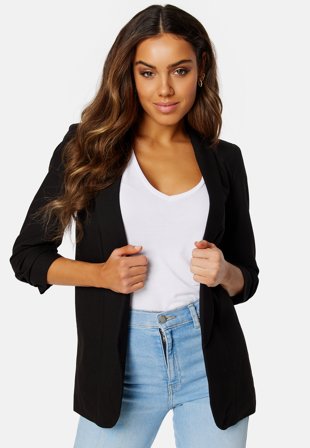 Pieces Pcbosella 3/4 Blazer Black Vaatteet