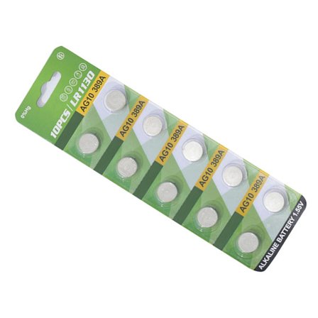 10 stk. LR1130 knappcellebatteri pålitelig ytelse for elektroniske enheter