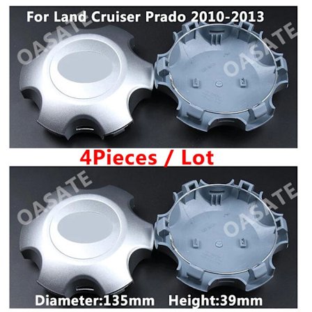 1 stk / 4 stk. Alloy Wheel Center Hub Caps Bil Hubcaps For Toyota Land Cruiser 2002-2018 Prado FJ120 LC120 150 TX VX 2700/4000 4.0L