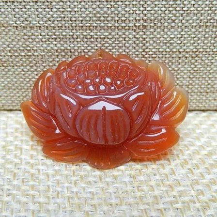 Jade Lotus Jadeite Halsband RÖD