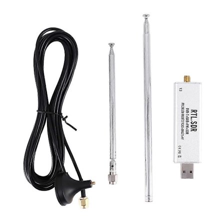 RTL SDR Modtager V3 RTL2832U 0.1MHz-1.7GHz TCXO SMA Modtager med Antenne