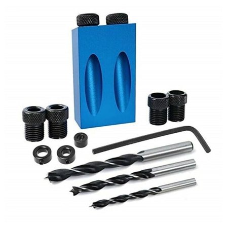 14 stk. borjigg - Hjørneborguide 15° Lommehullboring