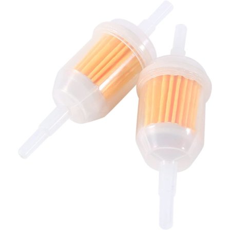 Inbyggt bränslefilter, 2 st bensinfilter, inbyggt bensinfilter för 6 mm eller 8 mm slangar, slangrör in