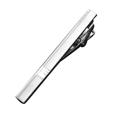 Simpel sølvfarvet standard slipsenål til mænd brudgom bryllup metal slipsenål virksomhed