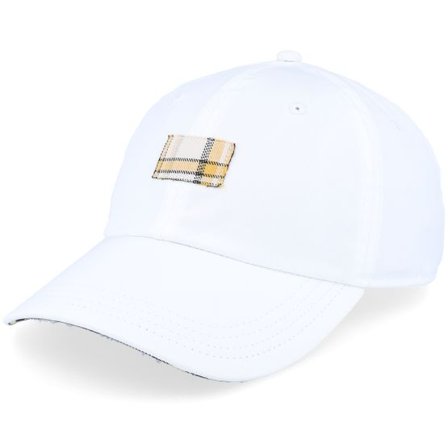 Equip - Vit unconstructed Keps - White Quilted Dad Cap @ Hatstore