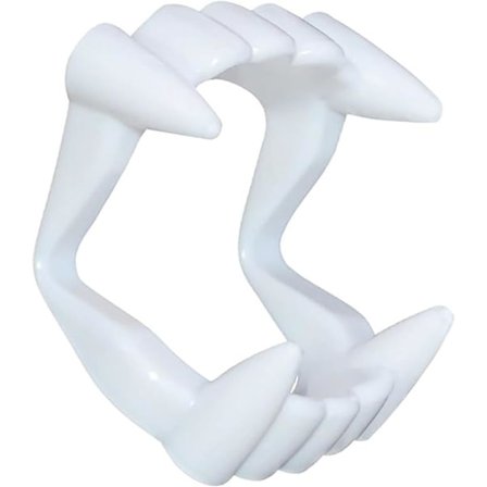 Vampyrbid – Børnevenlig – Velegnet til Børn – Stabil & Sikker – Vampyrtænder Dracula Vampyr til Fastgørelse – Halloween & Fastelavn