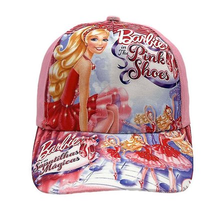 Barbie Dukker Tegneserie Baseball Caps Barn Jenter Barbie Prinsesse Trykt Truckerhatt Sommer Justerbar Solhatt _xx