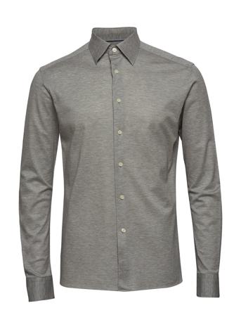 Polo Popover Shirt - Short Sleeved Skjorte Casual Grå Eton