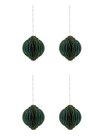 house doctor | Julepynt, Hdalsta, Grøn | 10X10X1CM