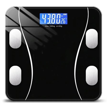 Smart Badrumsvåg - Bluetooth Svart Svart Svart