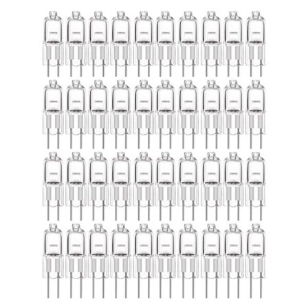 20-pack G4 halogenlampor, 10W 12V - Varmvitt ljus