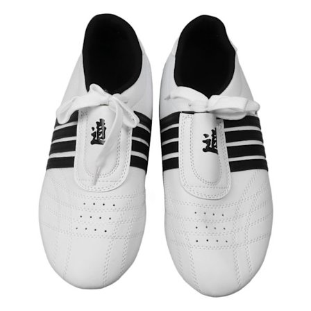 Taekwondo-sko med myk såle, beskyttende, lett, sene, Taekwondo-matte, treningssko for sport, hvit 44
