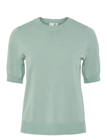 YAS Yaslena Ss Knit Pullover S. Noos - Green - S