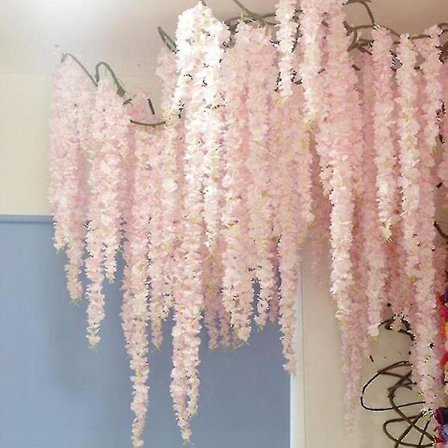 10 stk/pakke 90cm kunstig kirsebærblomst vinstok silkeblomster Sakura for fest bryllup takdekor