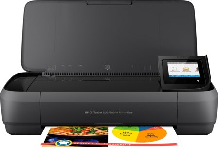 HP OfficeJet 250 Mobile allt-i-ett-skrivare, 889894442550