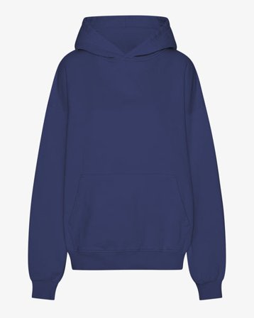 Organic Oversized Hood - Marine Blue - Female - XL