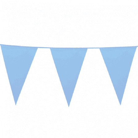 Flaggrull lysblå - flere størrelser 10x15 cm