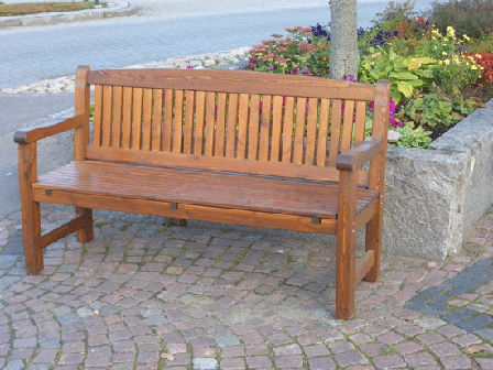 Eden Wood Kattvik EW 0920-6 Trädgårdsbänk 3-sits Brun, Utemöbler