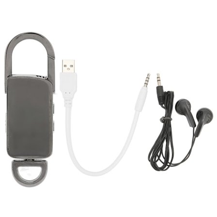 Smart AI Röstinspelare HD Brusreducering Mini Röstaktiverad Inspelare 32GB Silver för Föreläsningar Möten Intervjuer