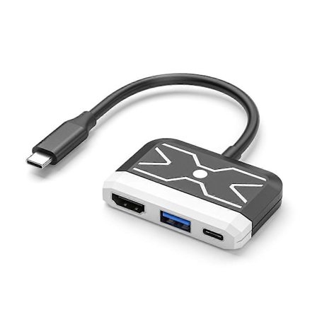 Type-C till -Kompatibel 3-i-1 Hub Dockningsstation Switch Bas Skärmprojektor Dockningsstation PD100W