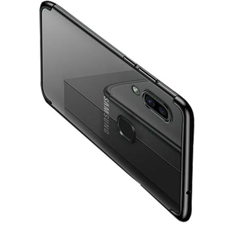 Samsung Galaxy A40 - Elegant beskyttende silikondeksel (FLOVEME) Svart